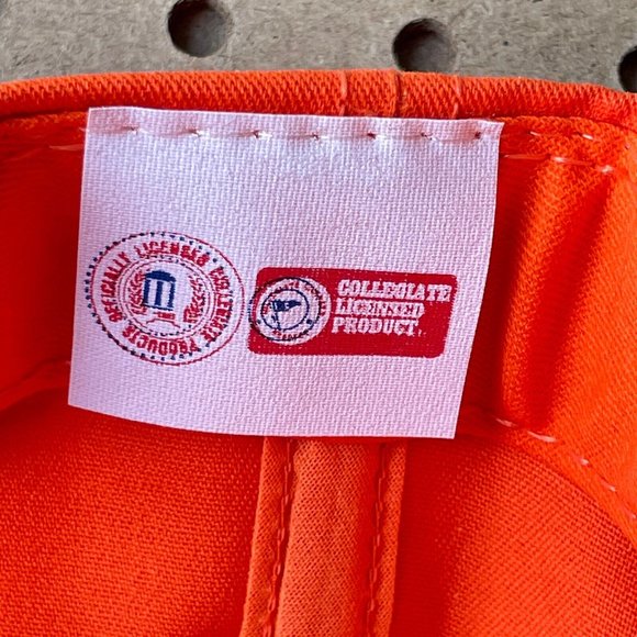 NOS Clemson Tigers USA Made NCAA Snapback Hat Cap Orange 90s Adjustable Men - Picture 4 of 6